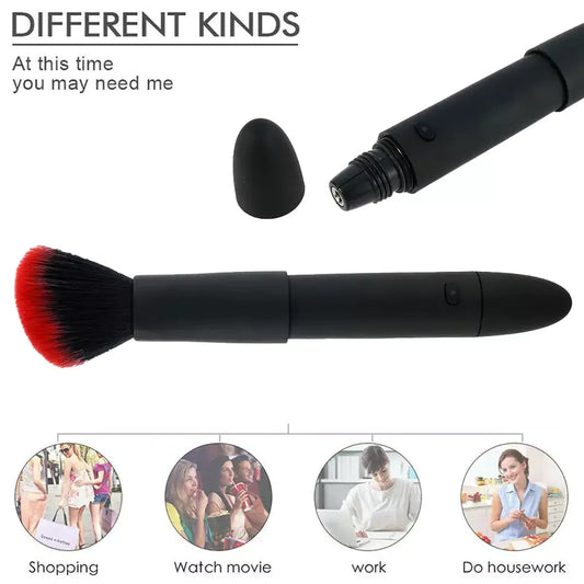 USB Silicone Makeup Brush Plus Bullet Vibrator